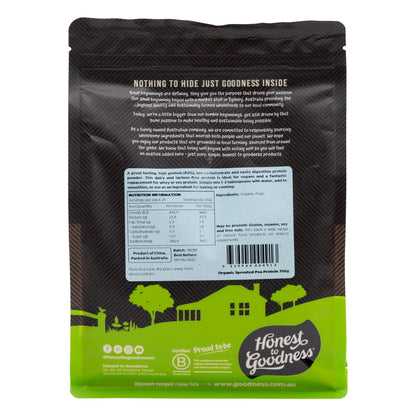 Honest To Goodness Organic Sprouted Pea Protein 750g