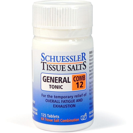 Schuessler Tissue Salts General Tonic 125cap