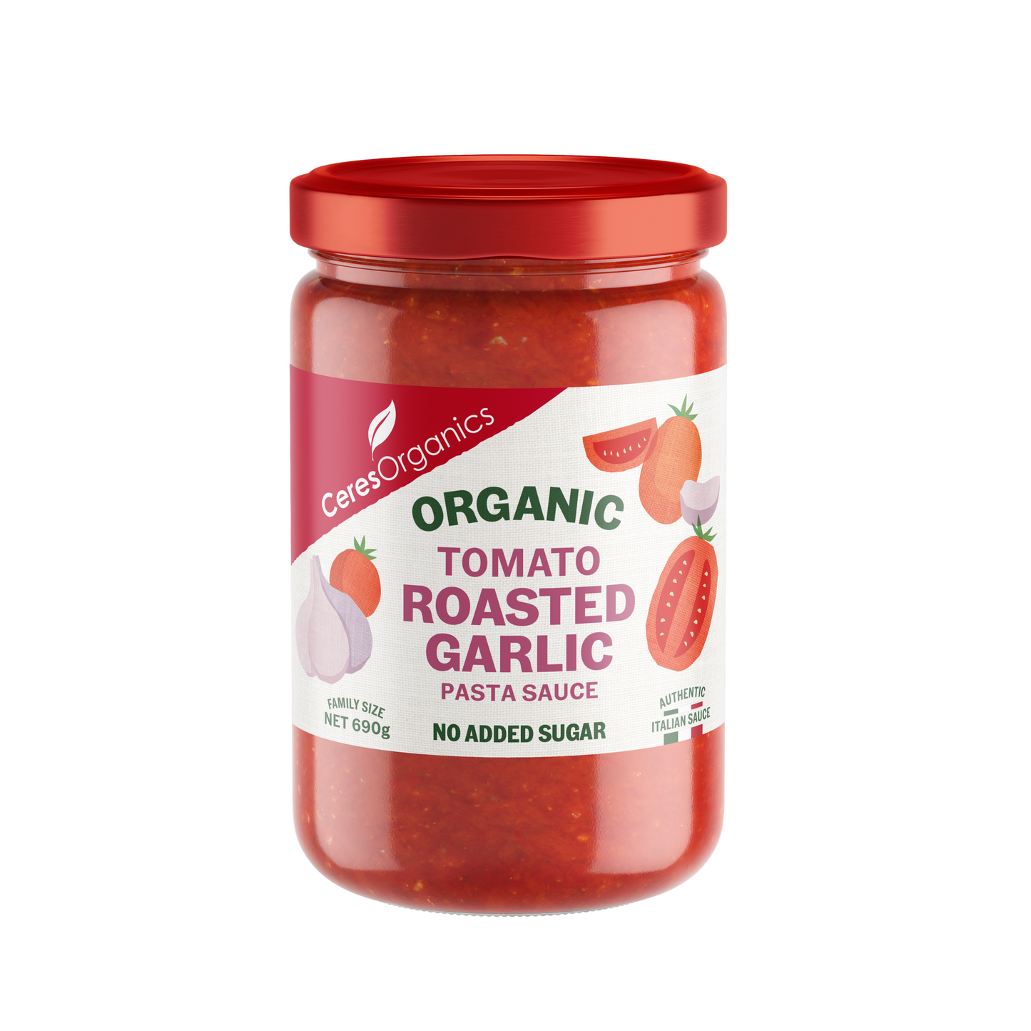 Pasta Sauce Tomato Roasted Garlic 690g