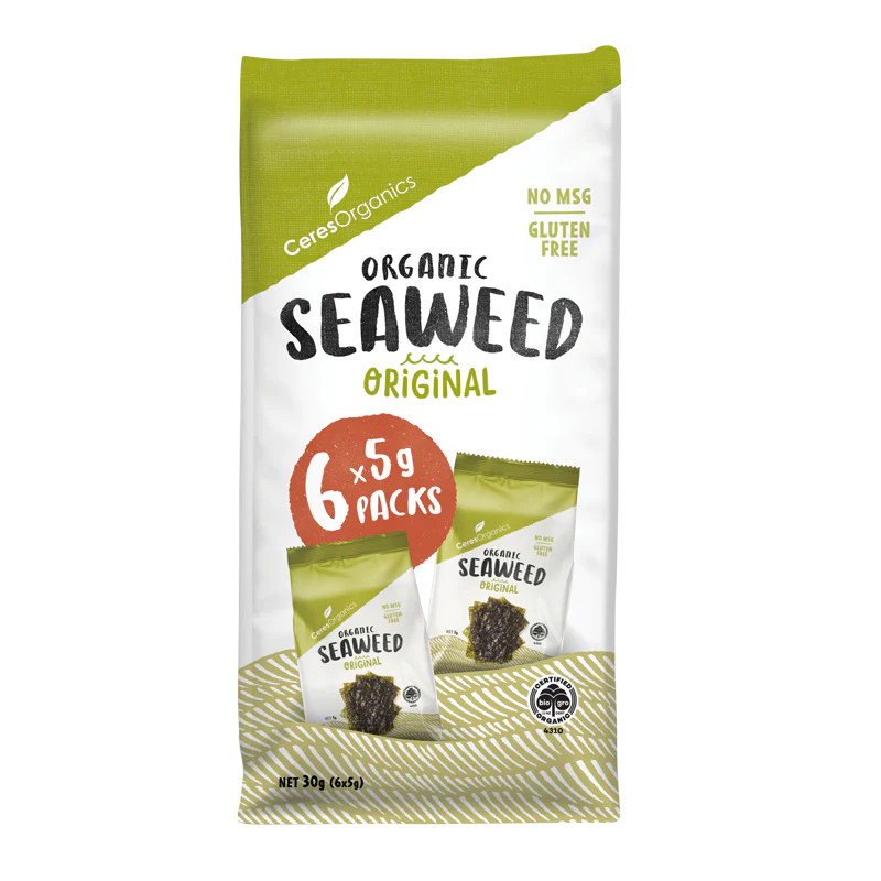 Roasted Seaweed Multipack, Original 6 x 5g