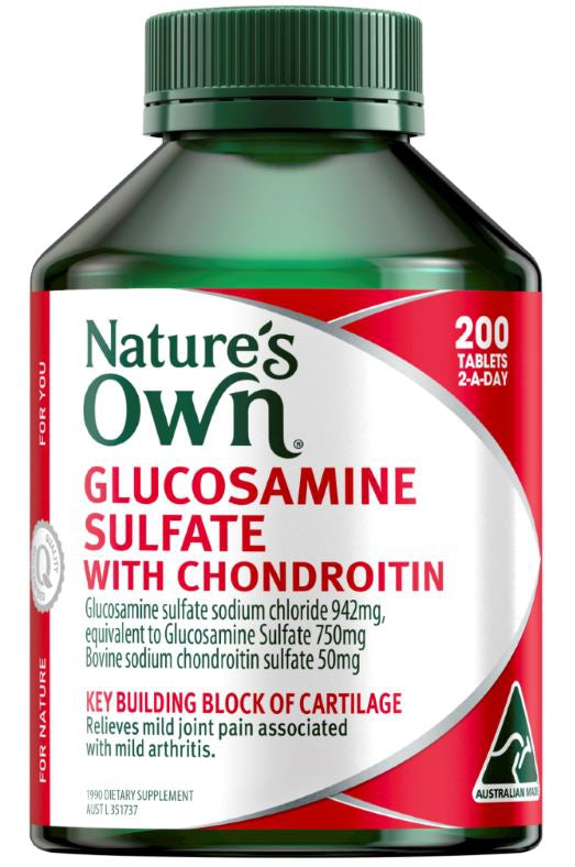 NATURES OWN TAB GLUCOSAMINE SULFATE WITH CHONDROITIN