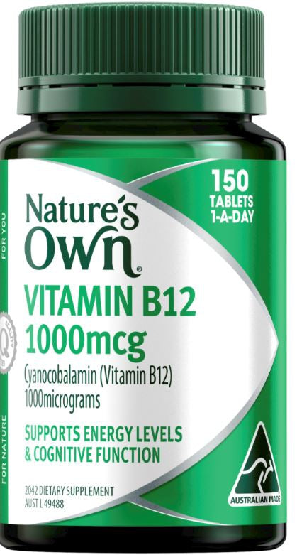 NATURES OWN TB VIT B12 1000MCG
