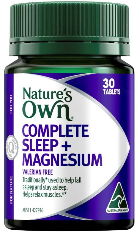 NATURES OWN TAB COMPLETE SLEEP PLUS MAGNESIUM VALERIAN FREE