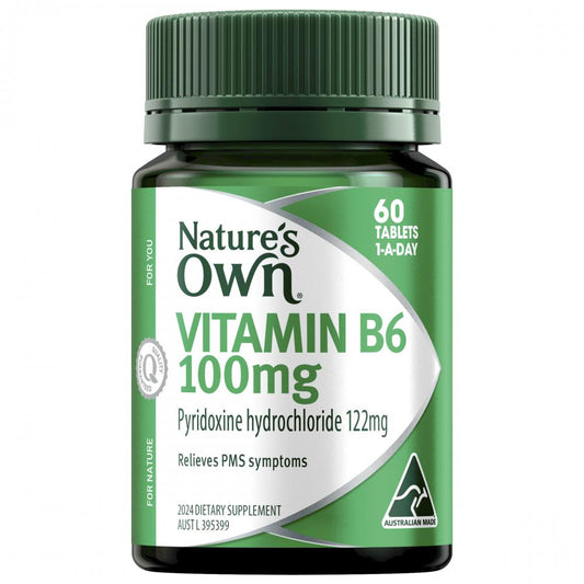 NATURES OWN VITAMIN B6 100MG BOTTLE