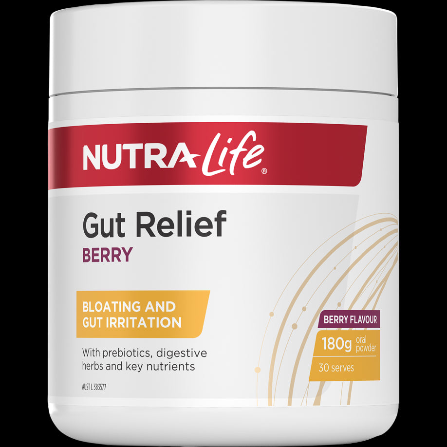 NutraLife Gut Relief Berry Oral Powder 180g