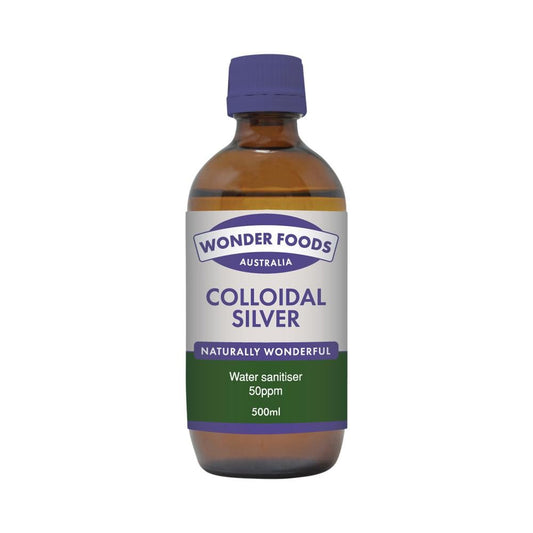 WONDER FOODS COLLOIDAL SILVER 50PPM 500ML