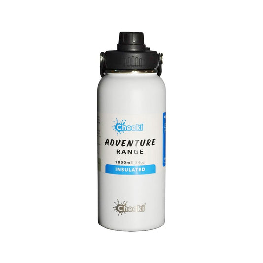 CHEEKI INSULATED BOTTLE ADVENTURE WHITE (LARGE) 1L