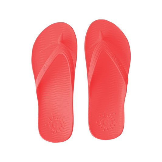 CHEEKI THONGS ARCH SUPPORT RED KIDS SIZE US2