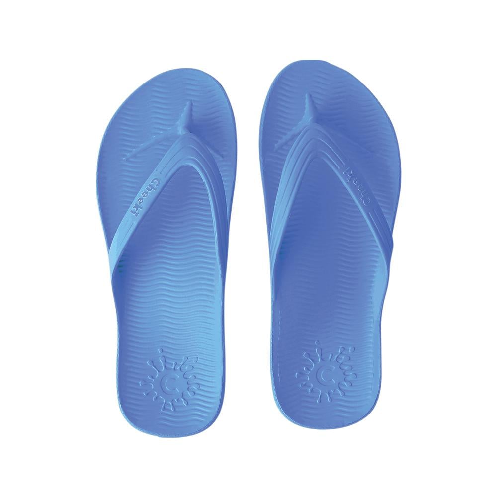 CHEEKI THONGS ARCH SUPPORT LIGHT BLUE KIDS SIZE K12