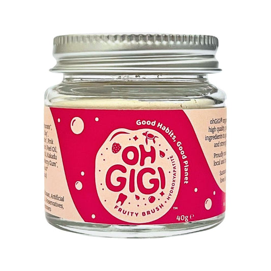 OHGIGI TOOTH POWDER + HYDROXYAPATITE FRUITY BRUSH 40G