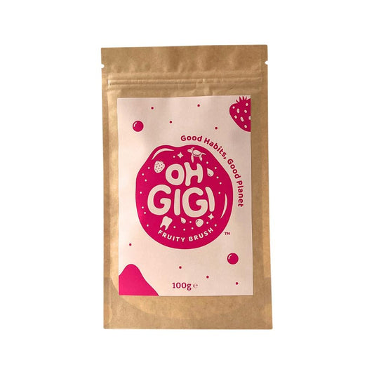 OHGIGI TOOTH POWDER FRUITY BRUSH REFILL 100G