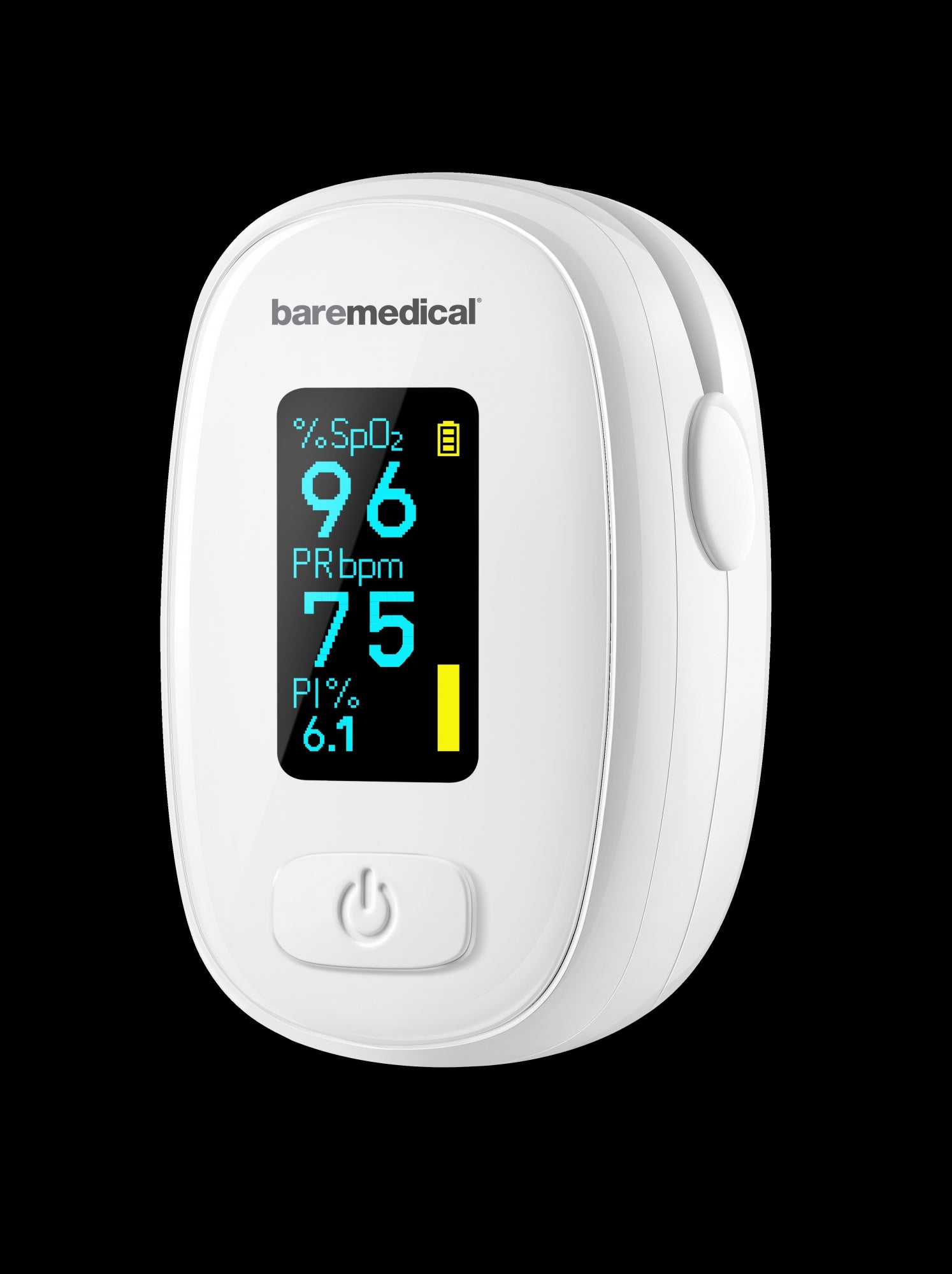 BLOOD OXYGEN PULSE OXIMETER FINGERTIP OLED BLUETOOTH BAREMEDICAL