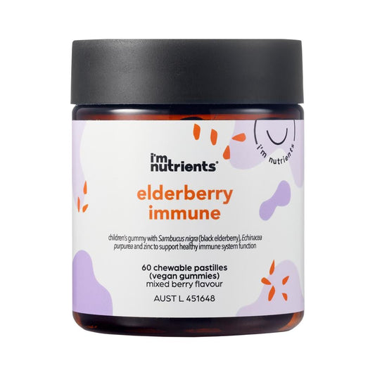 IM NUTRIENTS ELDERBERRY IMMUNE CHEWABLE PASTILLES MIXED BERRY X 60