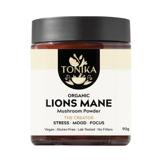 TONIKA ORGANIC MUSHROOM POWDER LIONS MANE 90G