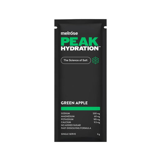 MELROSE PEAK HYDRATION GREEN APPLE SACHET 6G X 20 DISPLAY