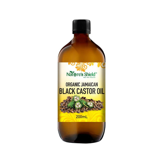 NATURES SHIELD ORGANIC JAMAICAN BLACK CASTOR OIL 200ML
