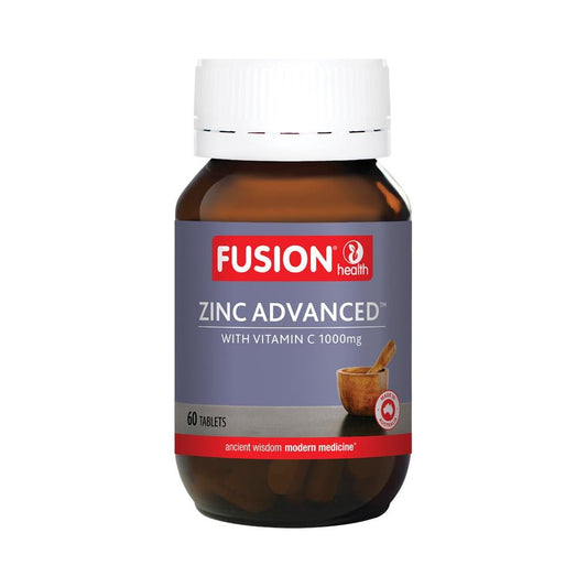 FUSION HEALTH ZINC ADVANCED WITH VITAMIN C 1000MG 60T