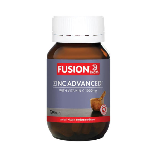 FUSION HEALTH ZINC ADVANCED WITH VITAMIN C 1000MG 120T