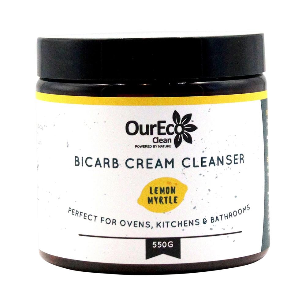OURECO CLEAN BICARB CREAM CLEANSER LEMON MYRTLE 550G