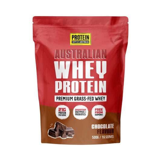 PROTEIN SUPPLIES AUSTRALIA AUSTRALIAN WHEY PROTEIN CHOCOLATE 500G