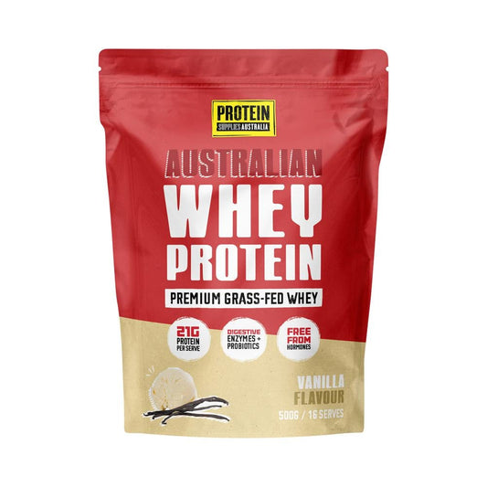 PROTEIN SUPPLIES AUSTRALIA AUSTRALIAN WHEY PROTEIN VANILLA 500G