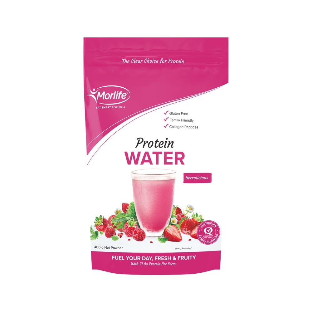 MORLIFE PROTEIN WATER BERRYLICIOUS 400G