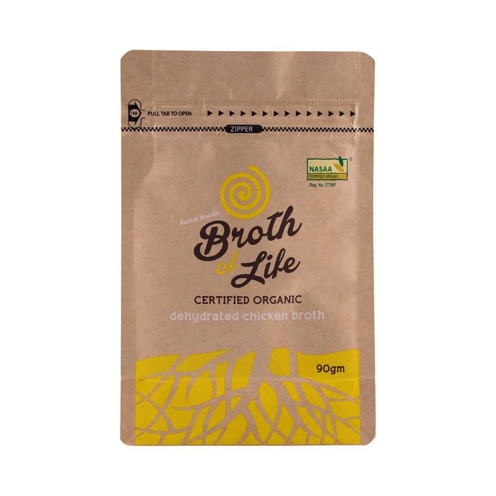 BROTH OF LIFE ORG DEHYDRATED CHICKEN BROTH REFILL 90G
