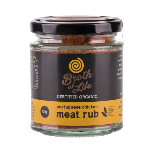 BROTH OF LIFE ORGANIC MEAT RUB PORTUGUESE CHICKEN 100G