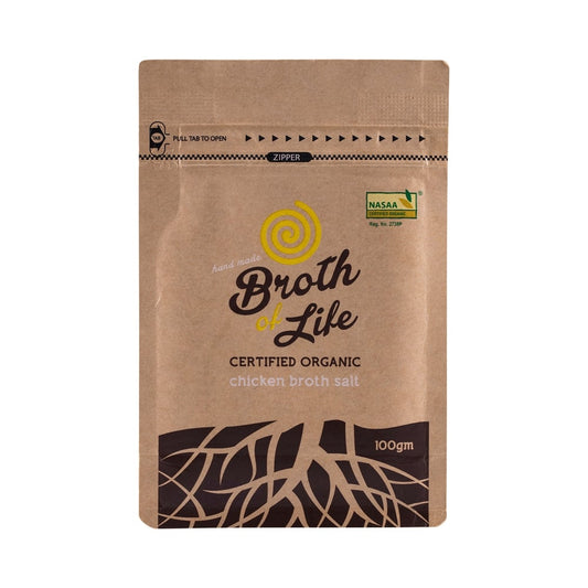 BROTH OF LIFE ORGANIC CHICKEN BROTH SALT 100G