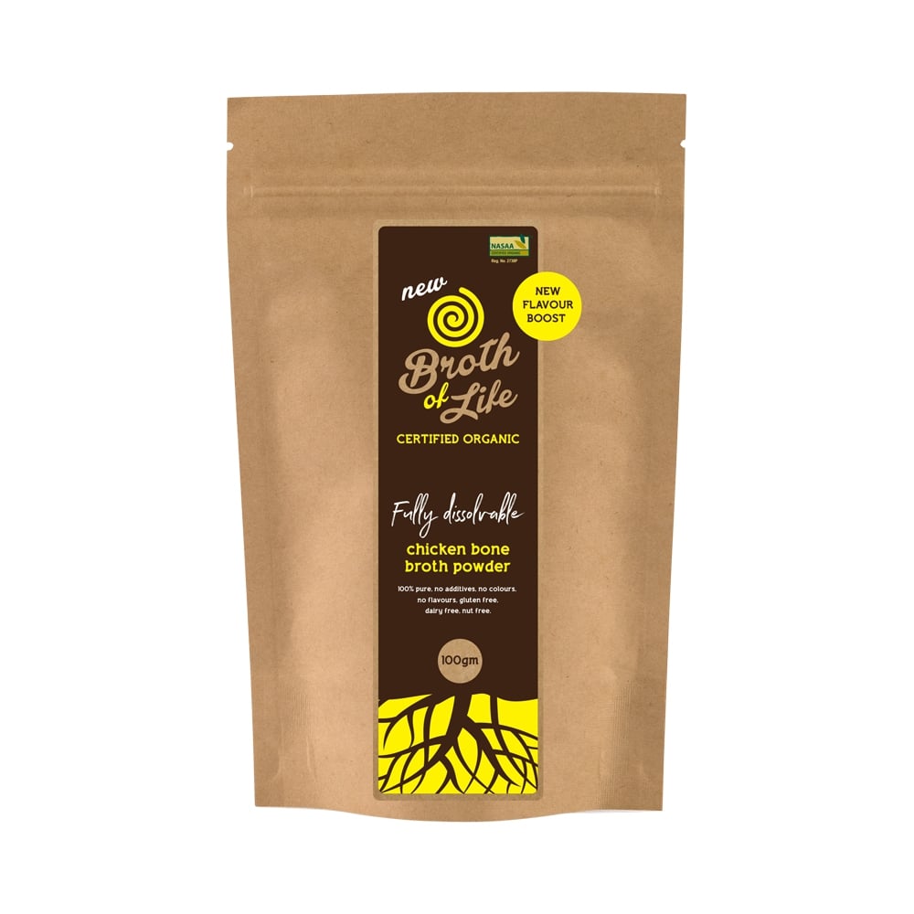 BROTH OF LIFE ORGANIC FREEZE DRIED CHICKEN BONE BROTH POWDER 100G