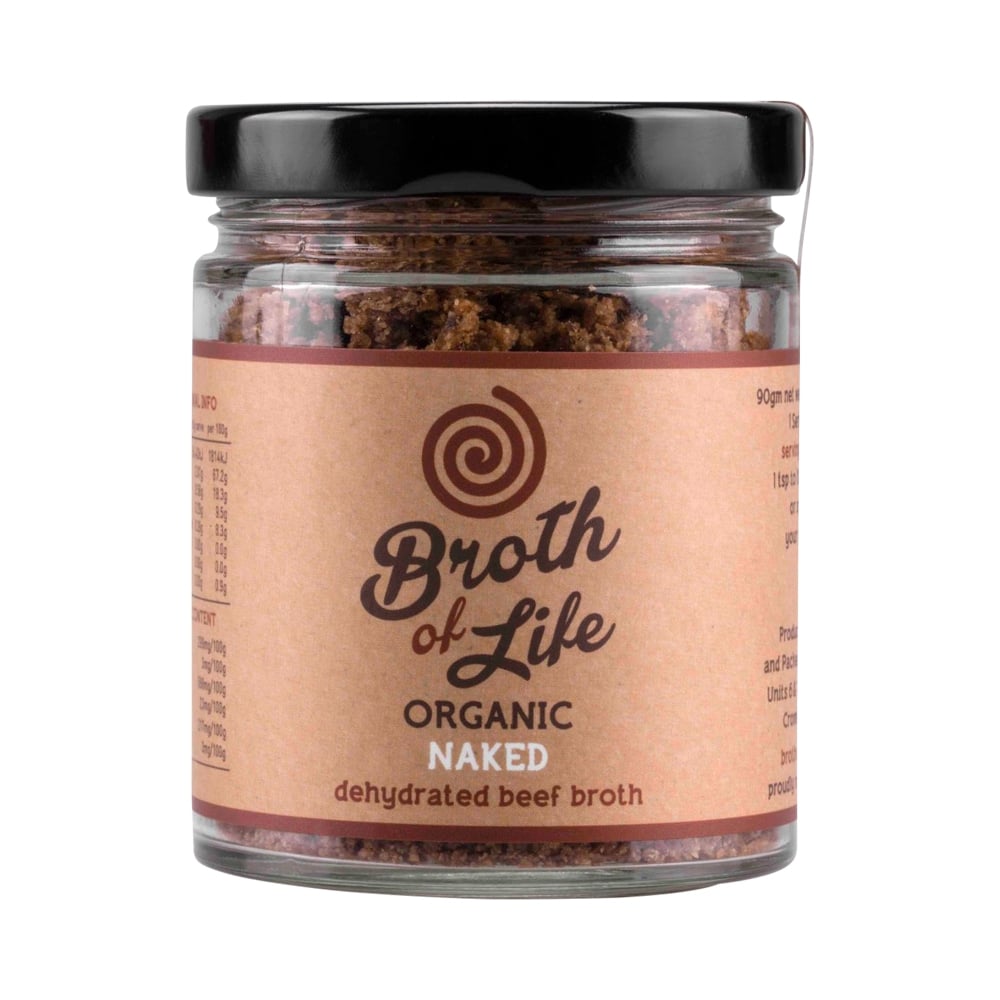 BROTH OF LIFE ORGANIC DEHYDRATED BEEF BROTH NAKED 90G