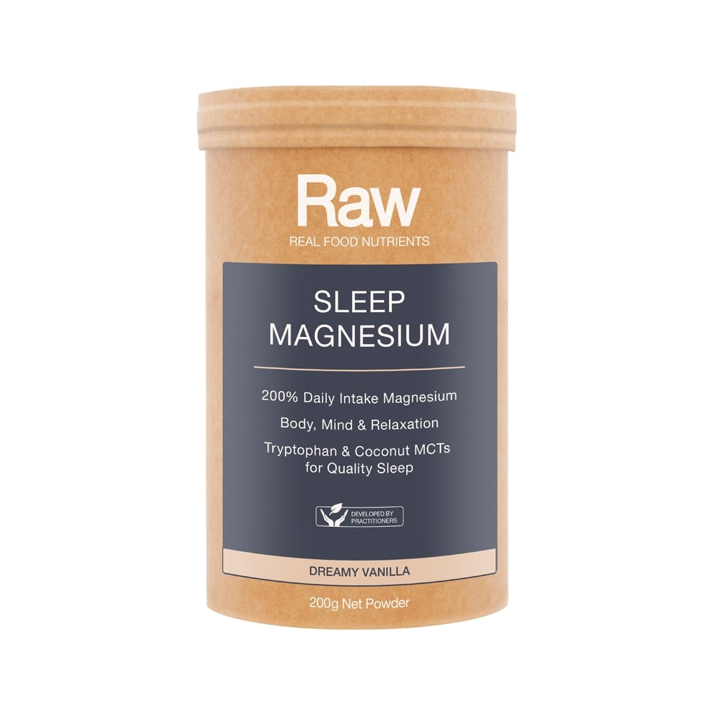 RAW REAL FOOD NUTRIENTS SLEEP MAGNESIUM DREAMY VANILLA 200G
