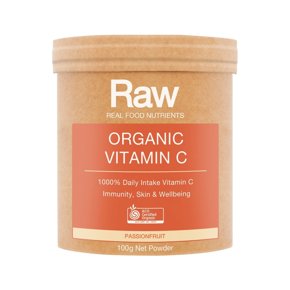 RAW REAL FOOD NUTRIENTS ORGANIC VITAMIN C PASSIONFRUIT 100G