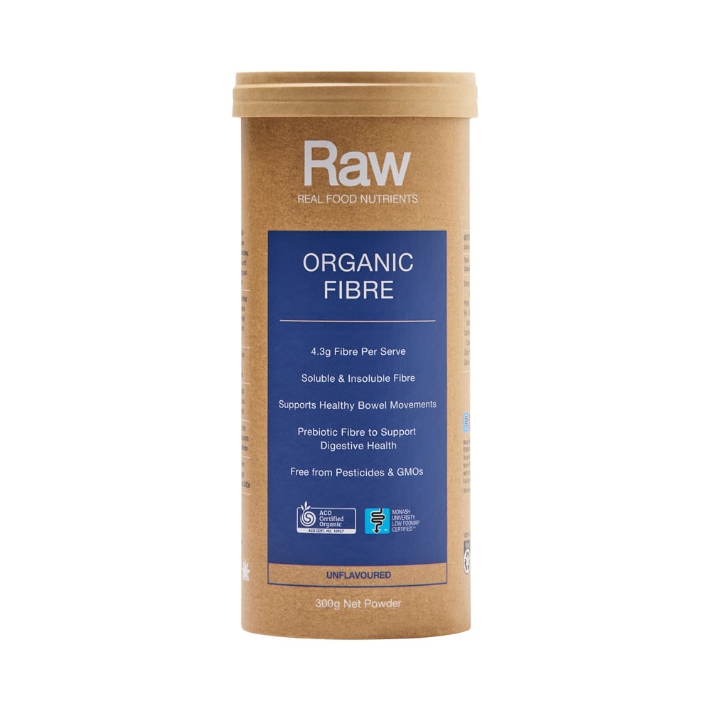 RAW REAL FOOD NUTRIENTS ORGANIC FIBRE UNFLAVOURED 300G