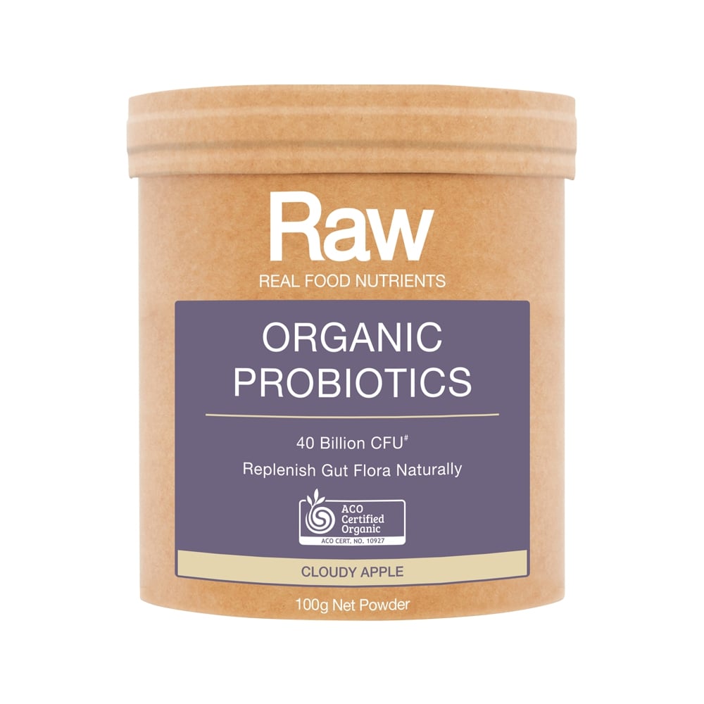 RAW REAL FOOD NUTRIENTS ORGANIC PROBIOTICS CLOUDY APPLE 100G