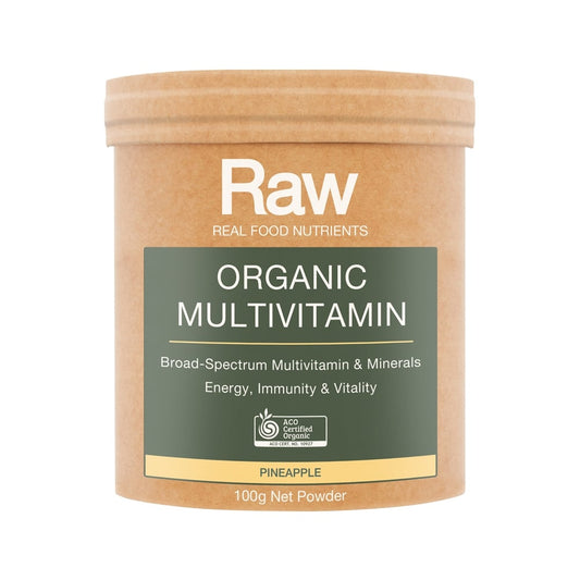 RAW REAL FOOD NUTRIENTS ORGANIC MULTIVITAMIN PINEAPPLE 100G