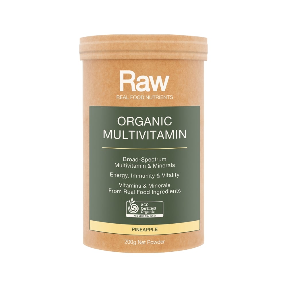 RAW REAL FOOD NUTRIENTS ORGANIC MULTIVITAMIN PINEAPPLE 200G