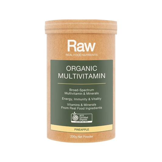 RAW REAL FOOD NUTRIENTS ORGANIC MULTIVITAMIN PINEAPPLE 200G