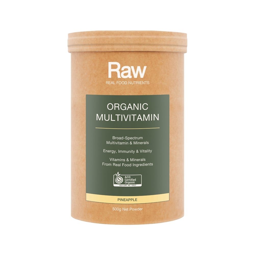 RAW REAL FOOD NUTRIENTS ORGANIC MULTIVITAMIN PINEAPPLE 500G