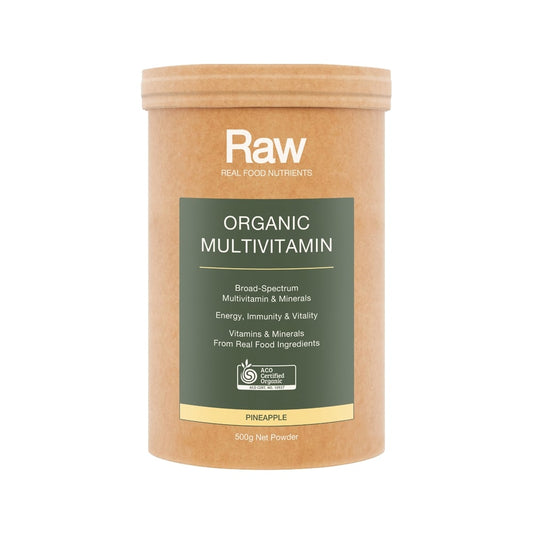 RAW REAL FOOD NUTRIENTS ORGANIC MULTIVITAMIN PINEAPPLE 500G