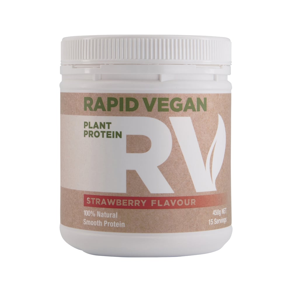 RAPID VEGAN PLANT PROTEIN STRAWBERRY 450G