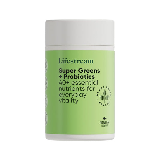 LIFESTREAM SUPER GREENS + PROBIOTICS 120G