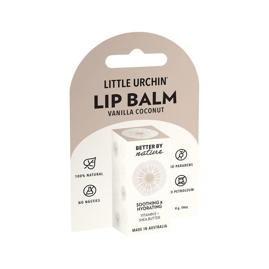 LITTLE URCHIN LIP BALM VANILLA COCONUT 4G