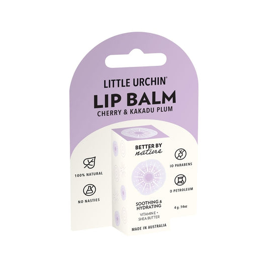 LITTLE URCHIN LIP BALM CHERRY & KAKADU PLUM 4G