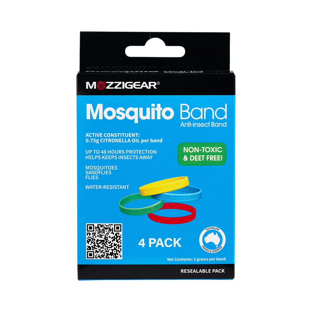 MOZZIGEAR MOSQUITO BAND ADULTS X 4 PACK