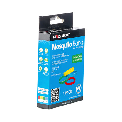 MOZZIGEAR MOSQUITO BAND ADULTS X 4 PACK