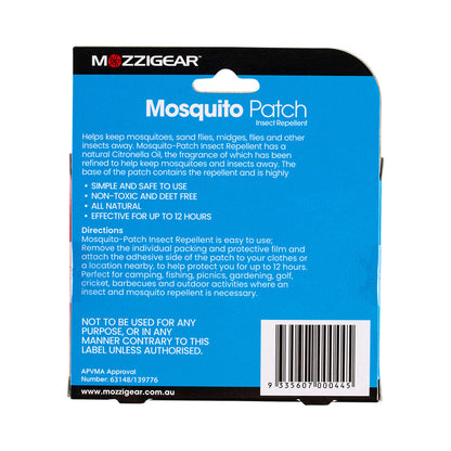 MOZZIGEAR MOSQUITO PATCH X 24 PACK