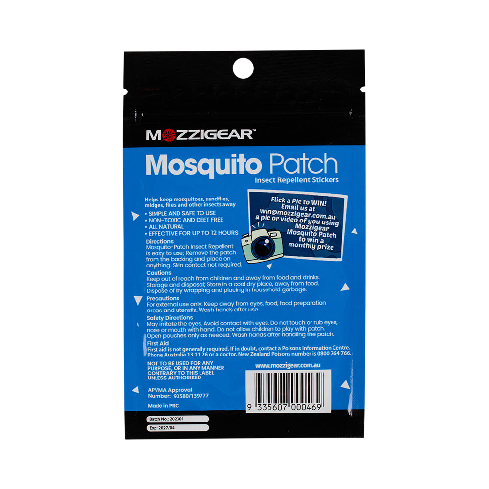 MOZZIGEAR MOSQUITO PATCH KIDS X 24 PACK