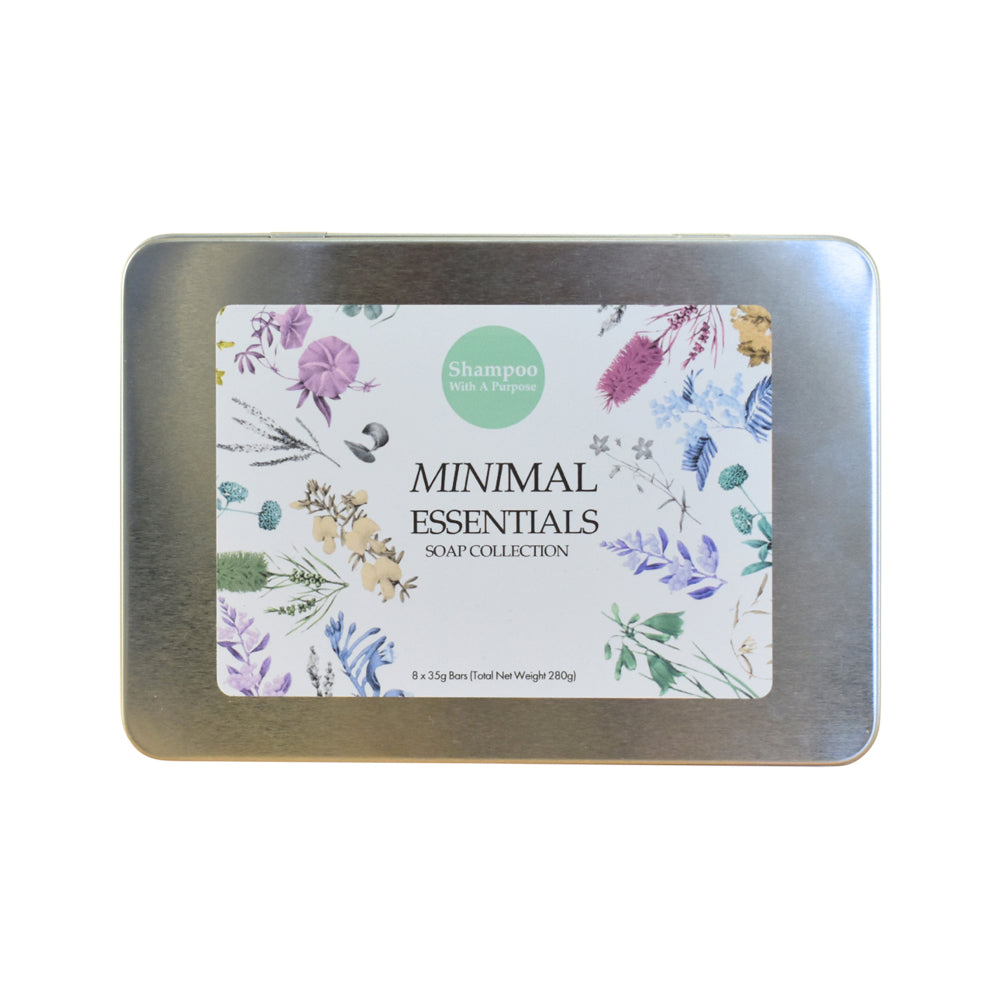 SHAMPOO WITH A PURPOSE BAR SOAP GIFT BOX MINIMAL ESSENTIALS 35G X 8