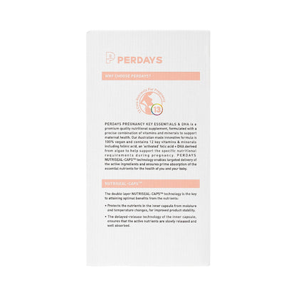 PERDAYS PREGNANCY KEY ESSENTIALS & DHA 60C